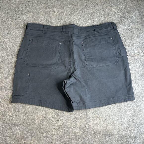 Duluth Trading Co Flex Fire Hose Shorts Mens 46 Gray Canvas Workwear - Picture 8 of 9